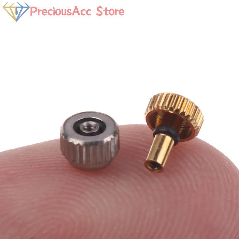 1/5Pcs 7009 8200 Watch Crown Stainless Steel Stem Handle For 46941 46943 Movement Repair Part