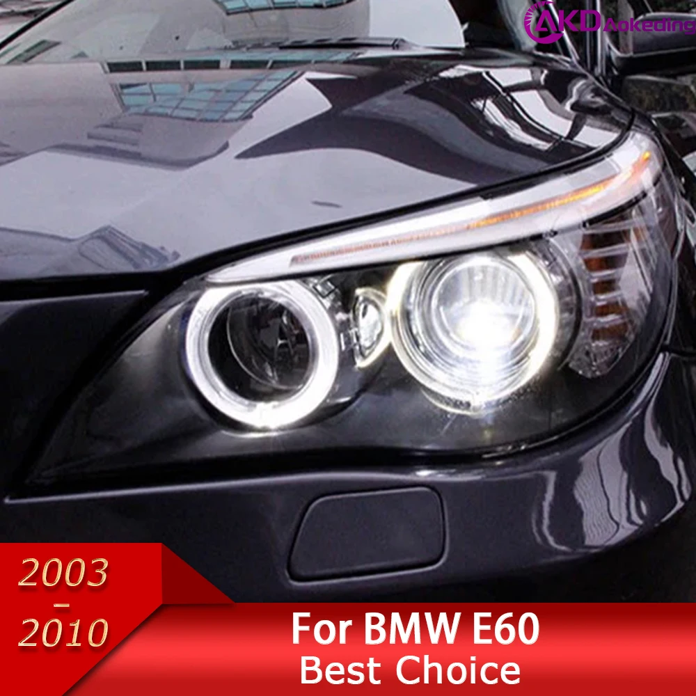 

Car Headlights for BMW E60 LED Headlight 2003-2010 Headlights 520i 523i 530 DRL Turn Signal High Beam Angel Eye Projector Lens