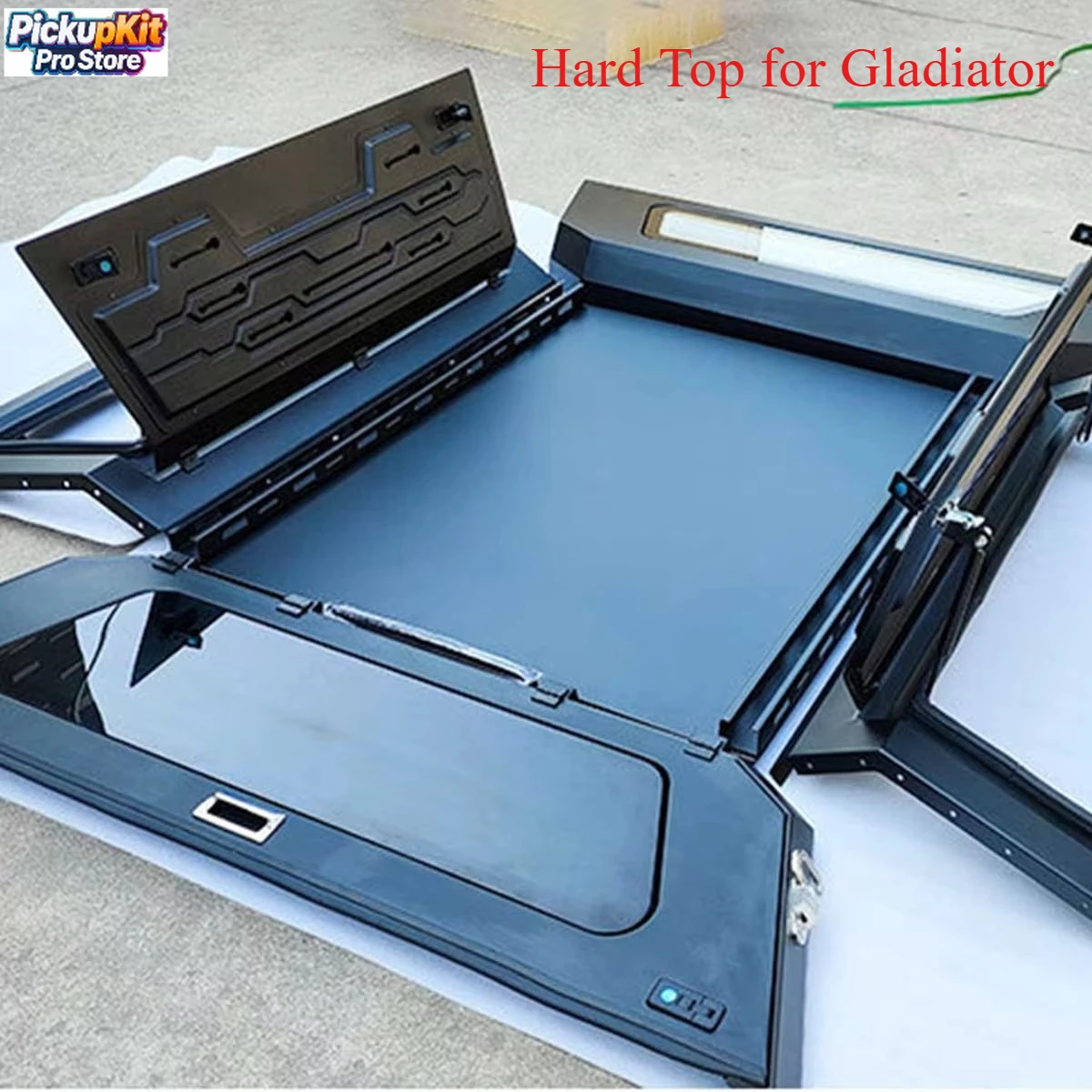 

High Hard Top Steel Retractable Folding Waterproof Camper Shell Tonneau Cover Truck Topper Compatible for Gladiator
