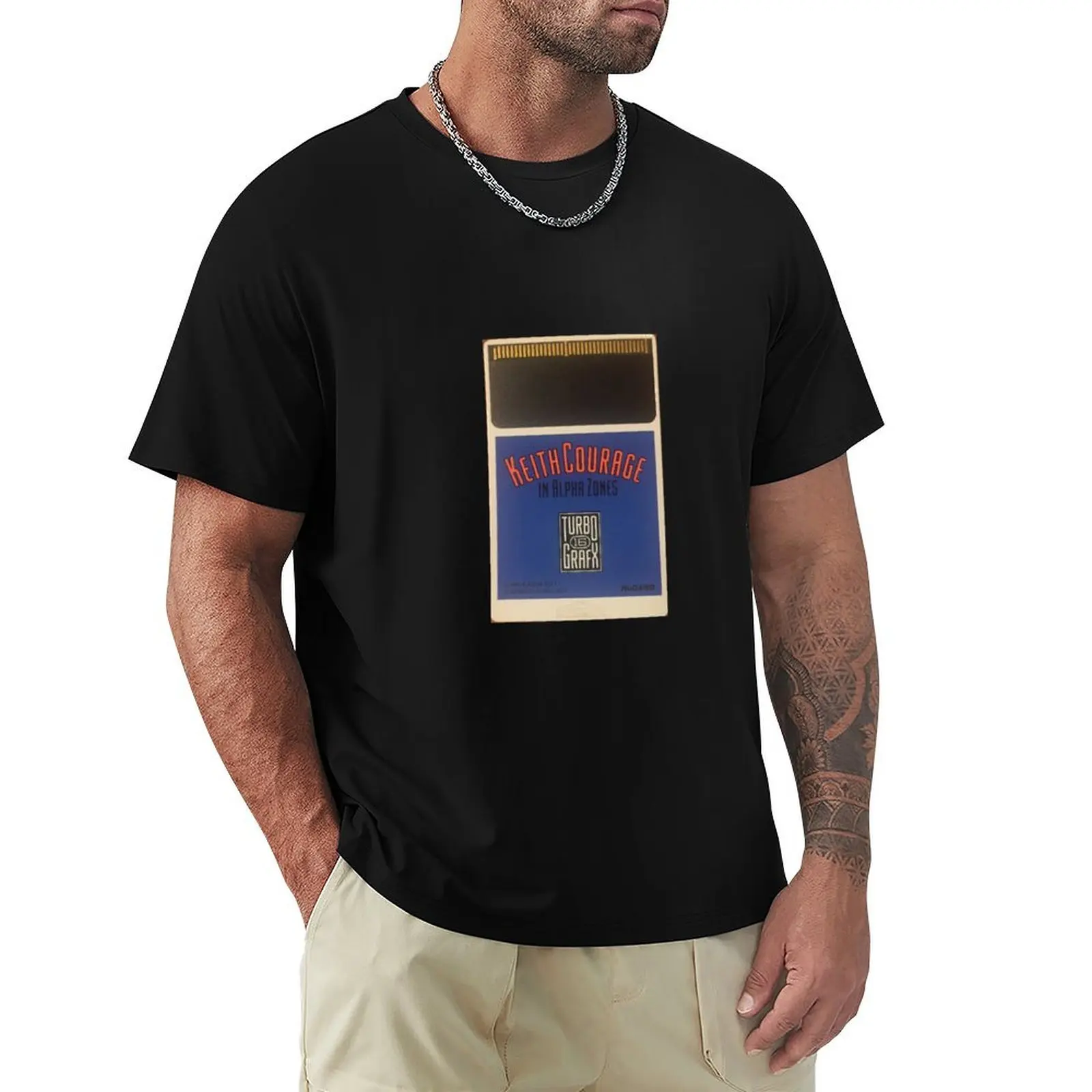 Turbografx 16 Keith Courage T-Shirt Mechanic Work Tee Shirt