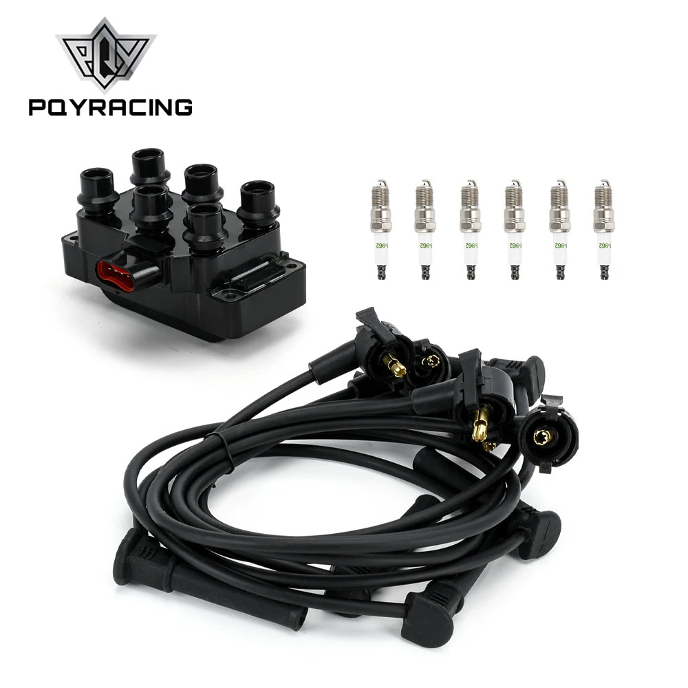 

For Ford Aerostar E-150/250 Explorer F-150 Ranger V6 90-10 Set of 1 DG452 Ignition Coil & 6PCS 41-962 Spark Plugs & Wires Set