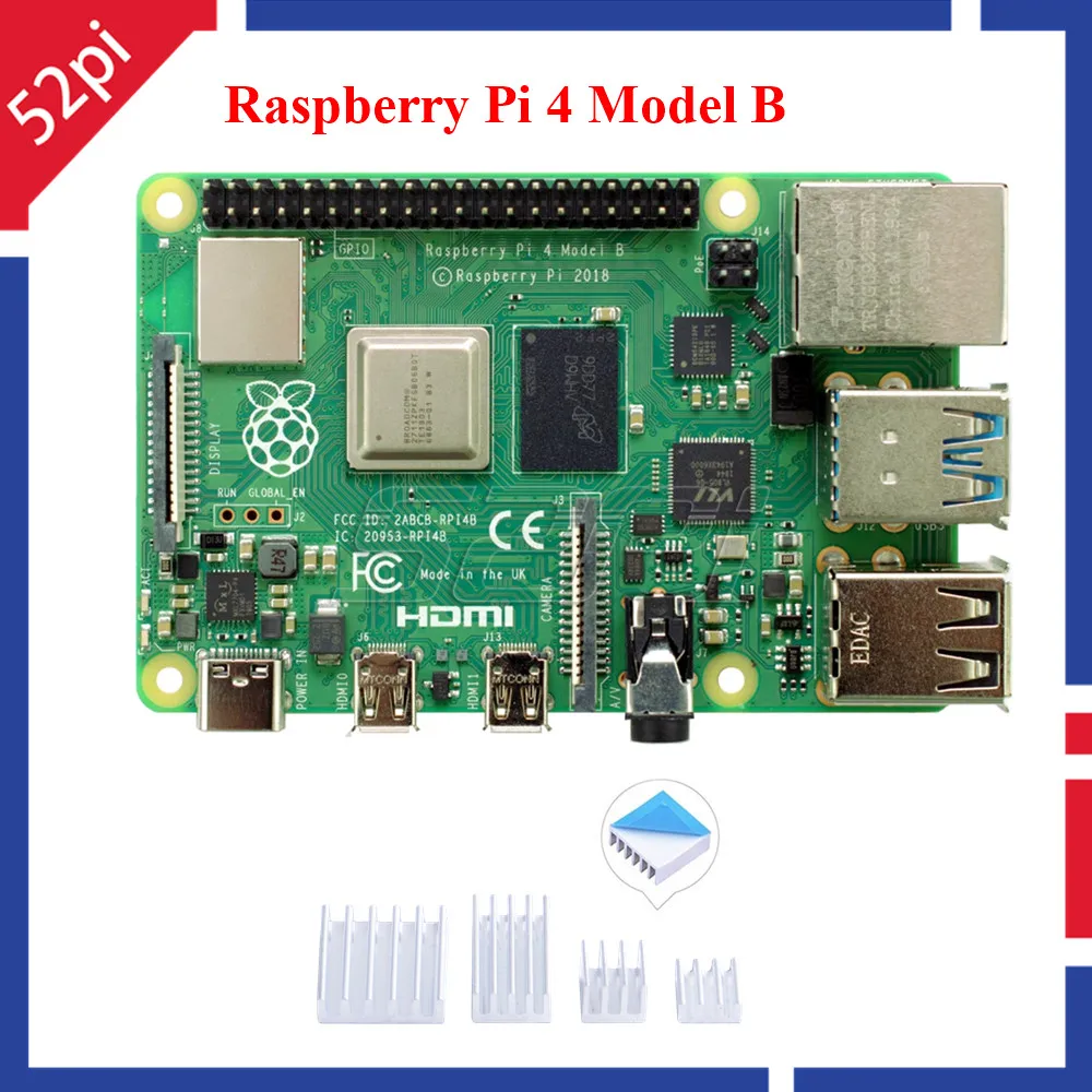 

В наличии! Raspberry Pi 4 Model B с 2 ГБ/4 ГБ/8 ГБ ОЗУ (новый 2019) 64-битный четырехъядерный процессор 1,5 ГГц