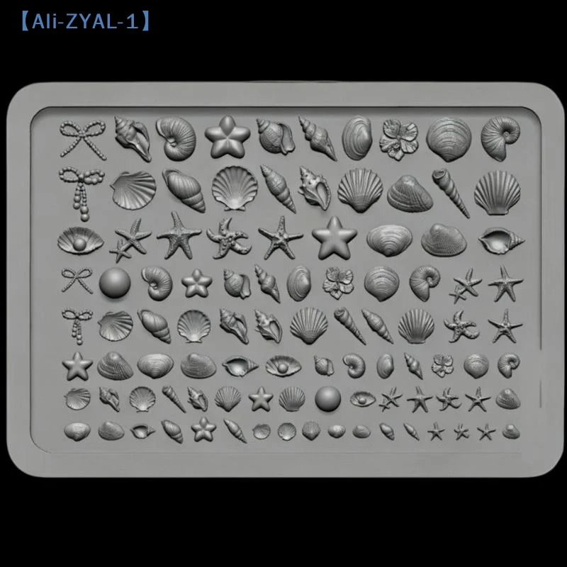 1/3Pcs Silicone Nail Art Molds 3D Bowknot & Ocean Shell Starfish Nail Templates DIY Nail Art Decoration Manicure Design 【ZYAL-1】