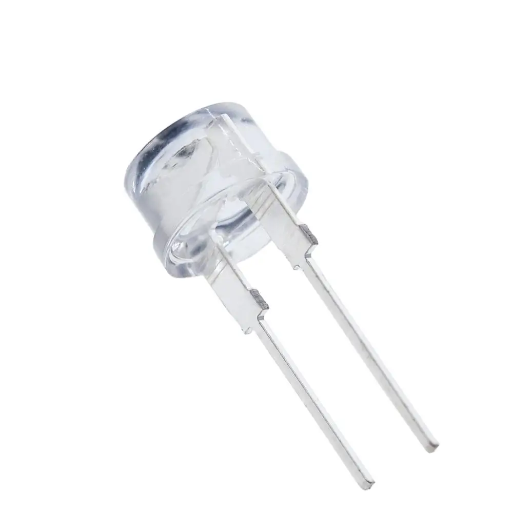 10PCS F8 8MM White Blue Green Red Yellow LED Super Bright Straw Hat Light Emitting Diode Highlighted White 0.5W Astigmatism