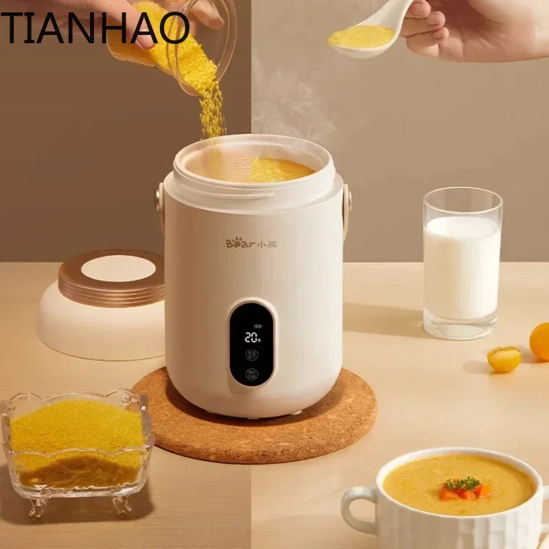 Electric Caldron Portable Small Electric Pot Steaming Boiling Stewing Pot Fantastic Congee Cooker Porridge Baby Food Supplement