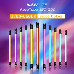 Nanlite Pavotube 15C 30C LED Light Tube RGB 2700K-6500K Handheld Light Stick Video Movie Studio Photography Lighting