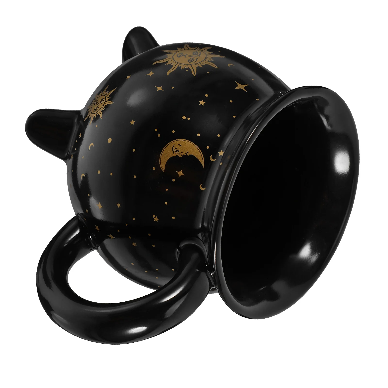 

Ceramic Cauldron Coffee Mug Unique Witch Design Large Capacity Coffee Tea Hot Drinks Cup Porcelain Cauldron Mug