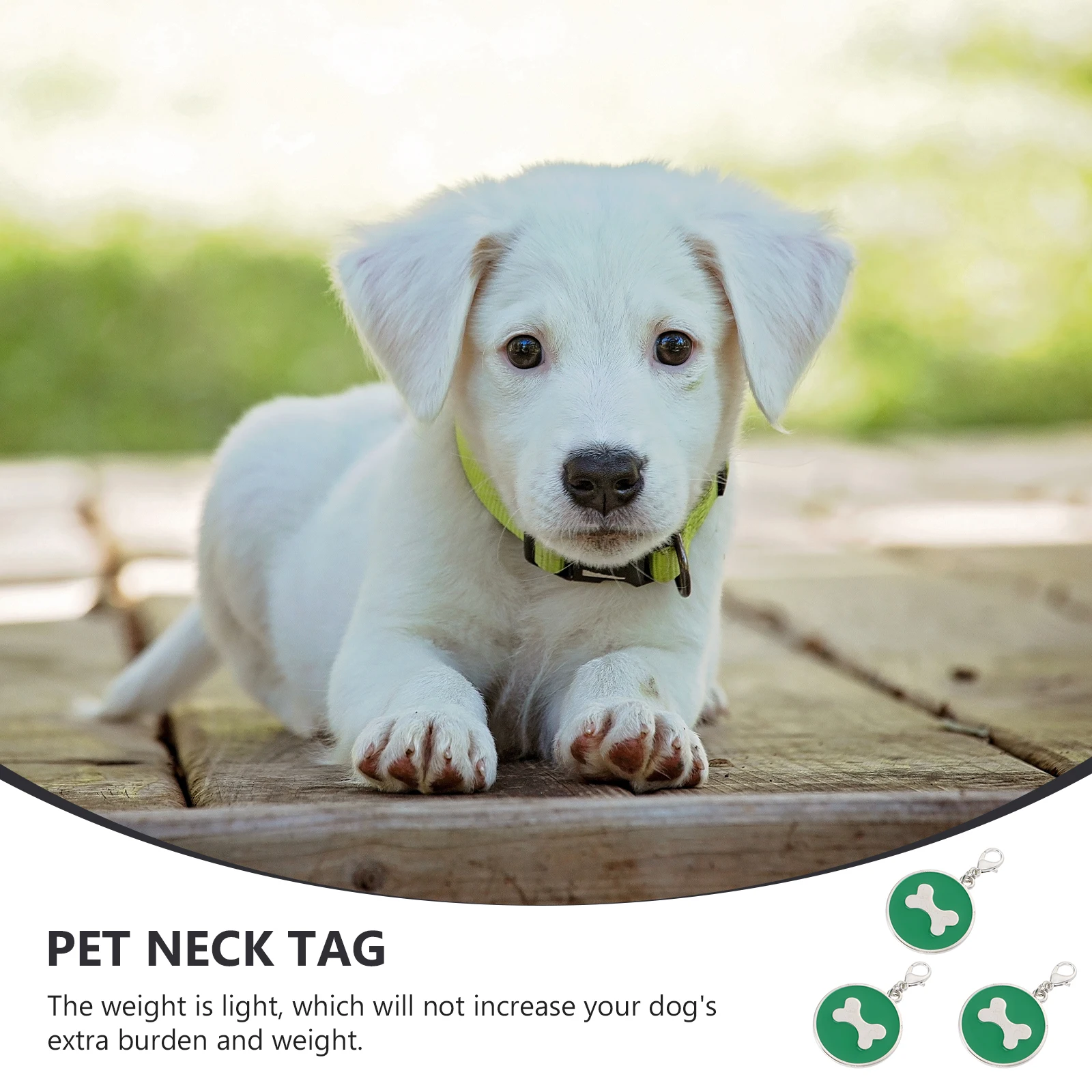 

3Pcs Dog Id Tags Metal Bone Pattern Enamel Lightweight Pet Collar Pendants Personalized Dog Neck Tags Anti-Lost Decoration