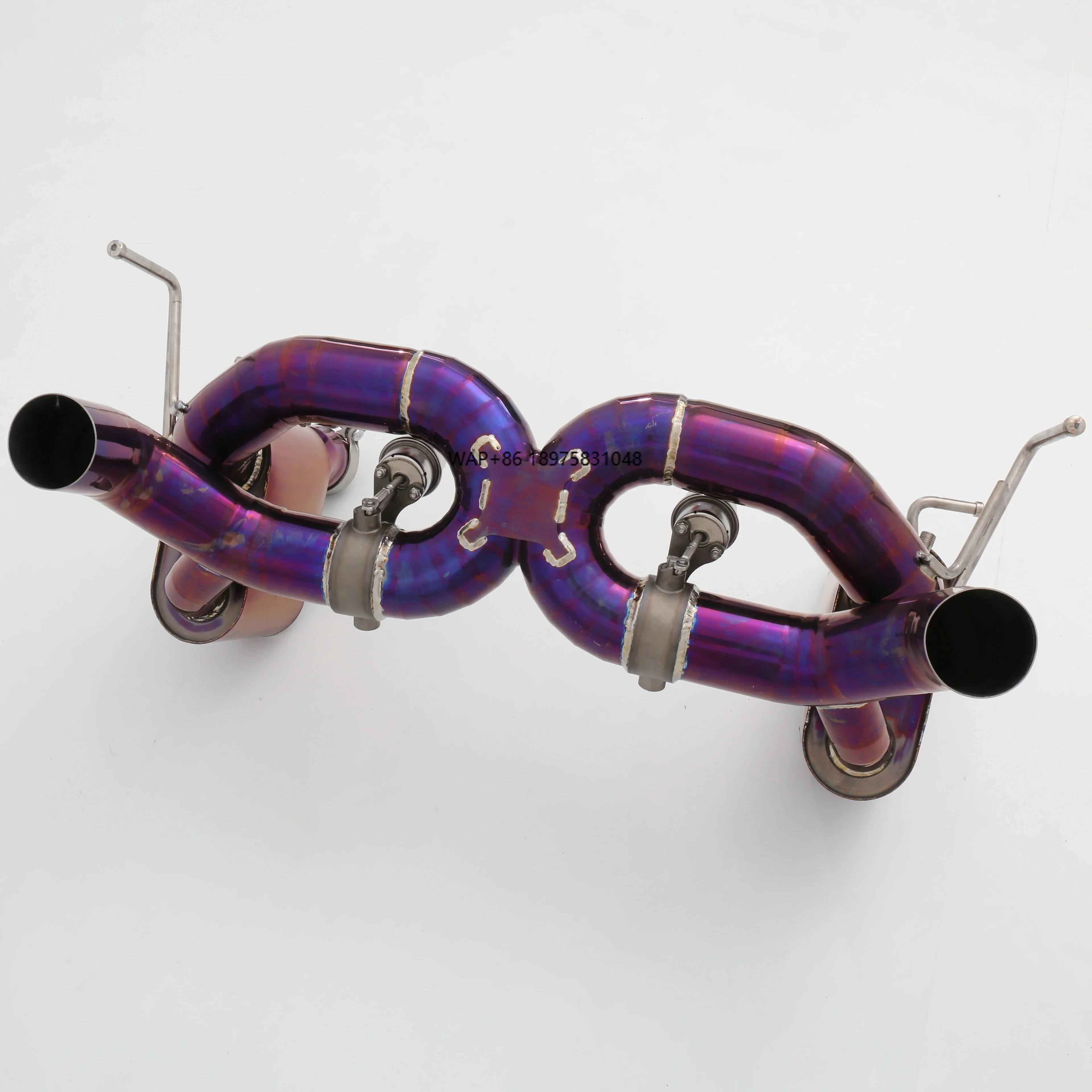 Custom Designed 304 Stainless Steel/Titanium Valved Exhaust System Perfect Fit for F8 3.9T V8