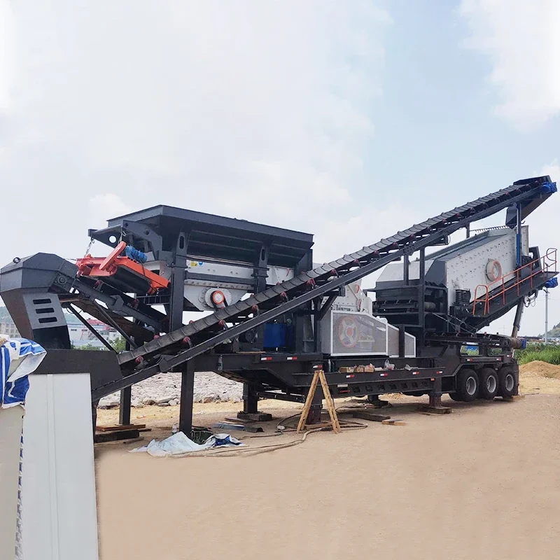 Crawler Type Mobile Stone Crusher Track Mounted Mobile Jaw Crusher Cone Crusher for Sale