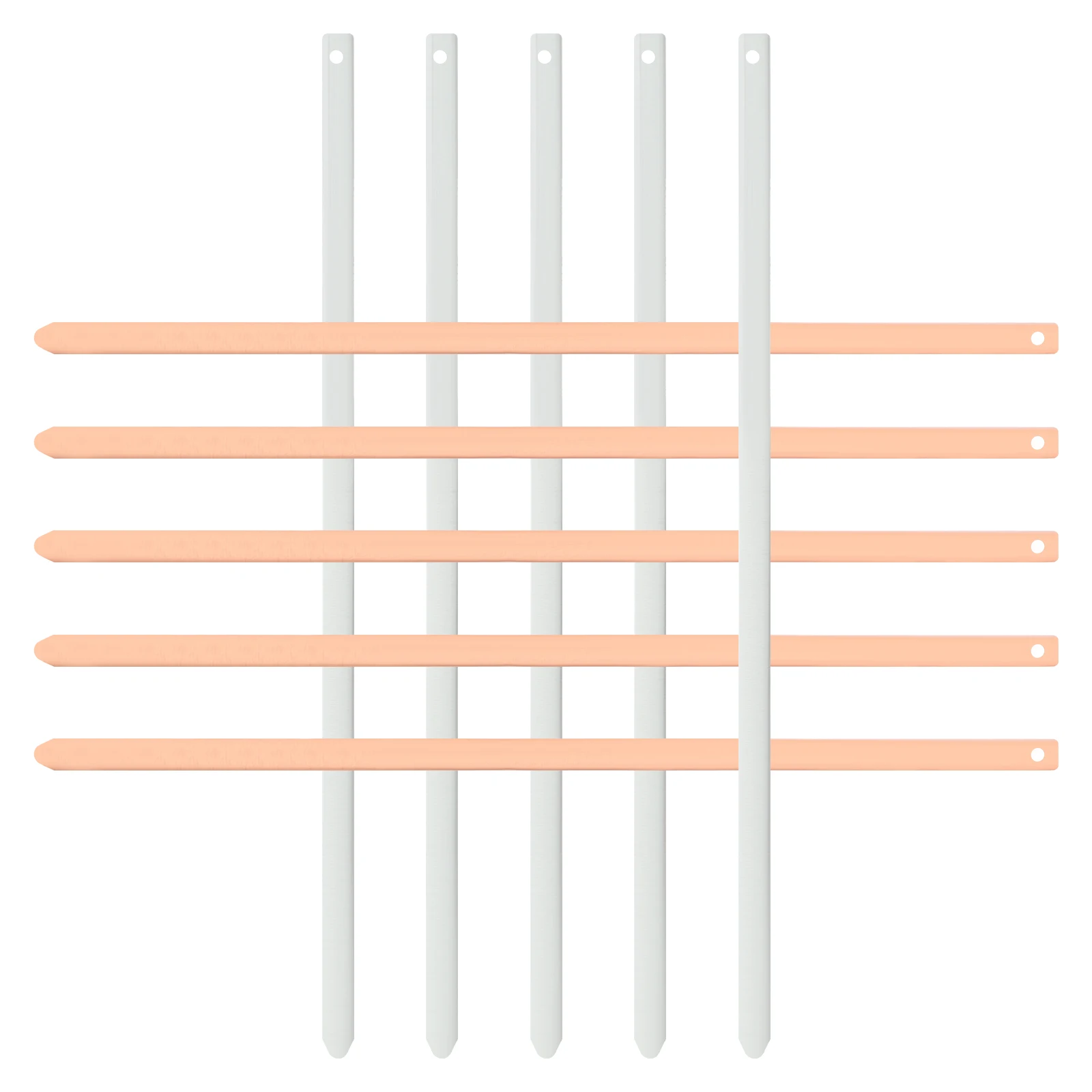

5 Pairs Copper Strip Zinc Plate Electrode DIY Fruit Experiment Materials Teaching Supplies Geography Tools Handmade
