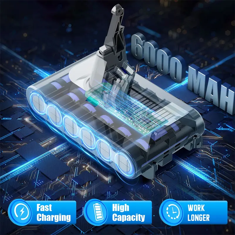 2025 جديد لدايسون V8 21.6 فولت 9000 مللي أمبير استبدال البطارية ل دايسون V8 المطلق خالية من الحبل فراغ يده مكنسة كهربائية البطارية