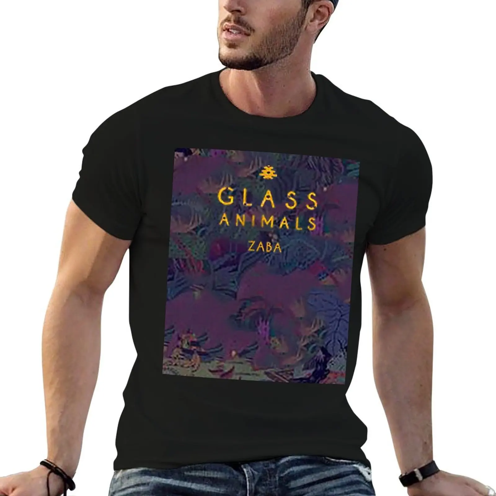 Glass Animals Band Zaba Album T-Shirt t shirt man casual man t shirt cotton t shirts for man graphic vintage T-shirt