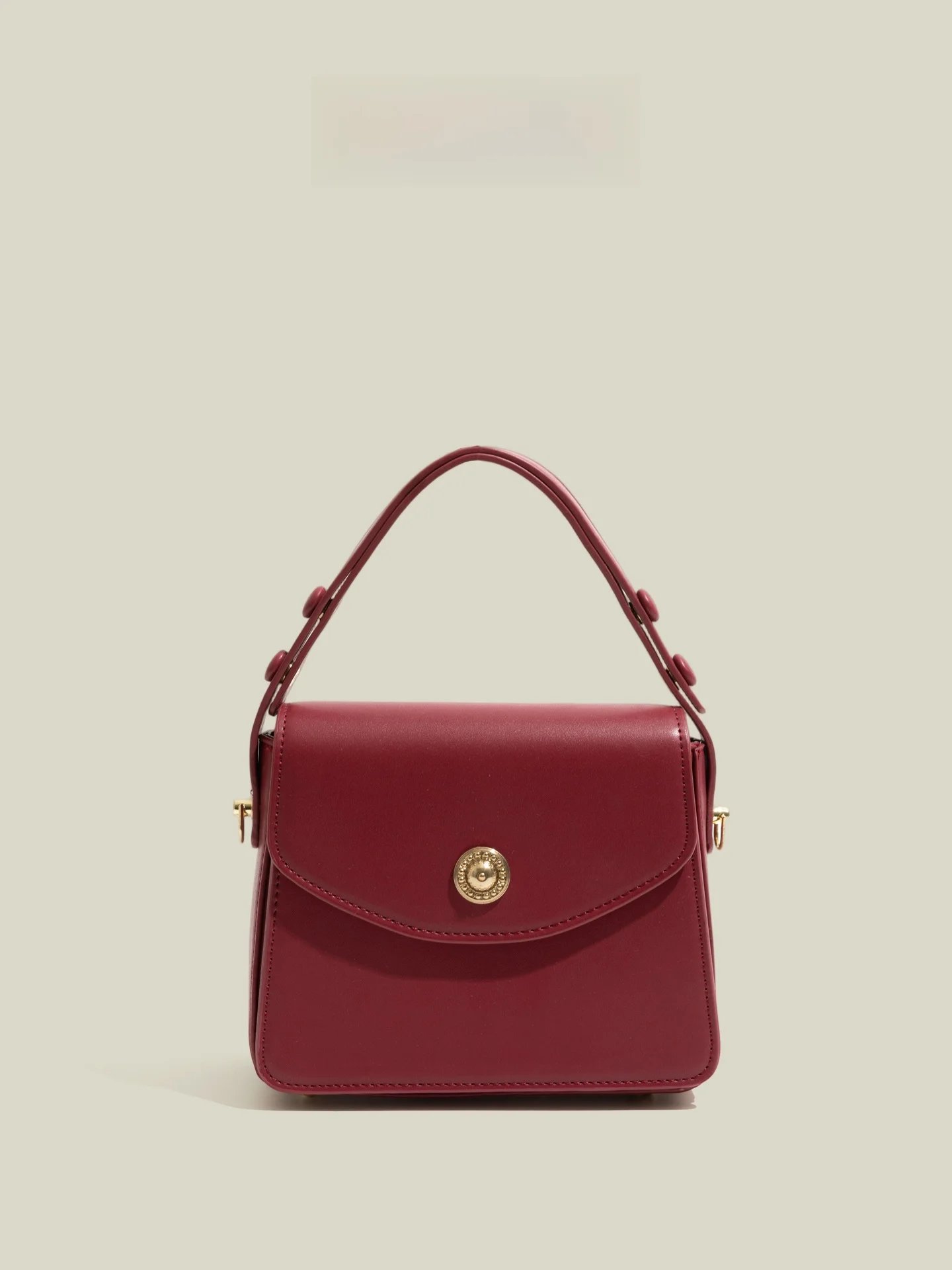 

Ele Red Leather Handbag Winter oulder Crossbody Bag for Women mat Luxury Sle Faye Kaiean PU Material Square ape