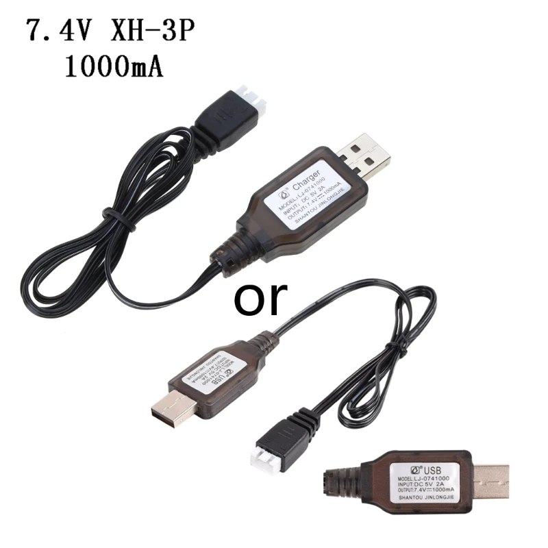 Plug Input USB For RC Car Boat Helicopter Quadrotor 7.4v