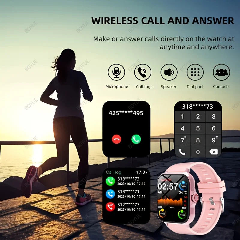 

DROPSHIPPING Fitness tracking smartwatch - wireless calling, multi sport mode, 1.83-inch high-resolution TFT display screen