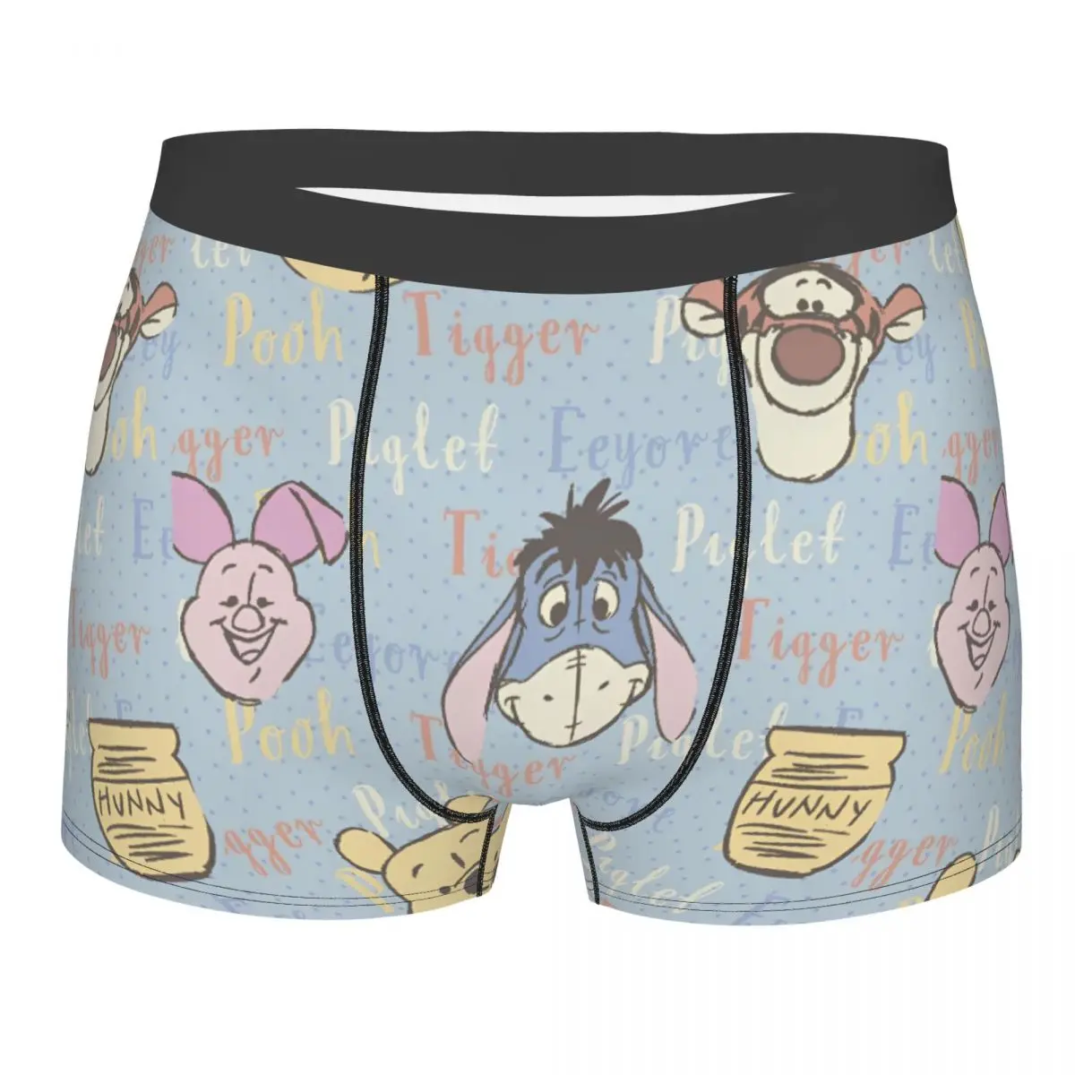

Winnie The Pooh Man Piglet Eeyore Tiger Underwear Boxer Shorts Panties Funny Polyester Underpants for Male S-XXL