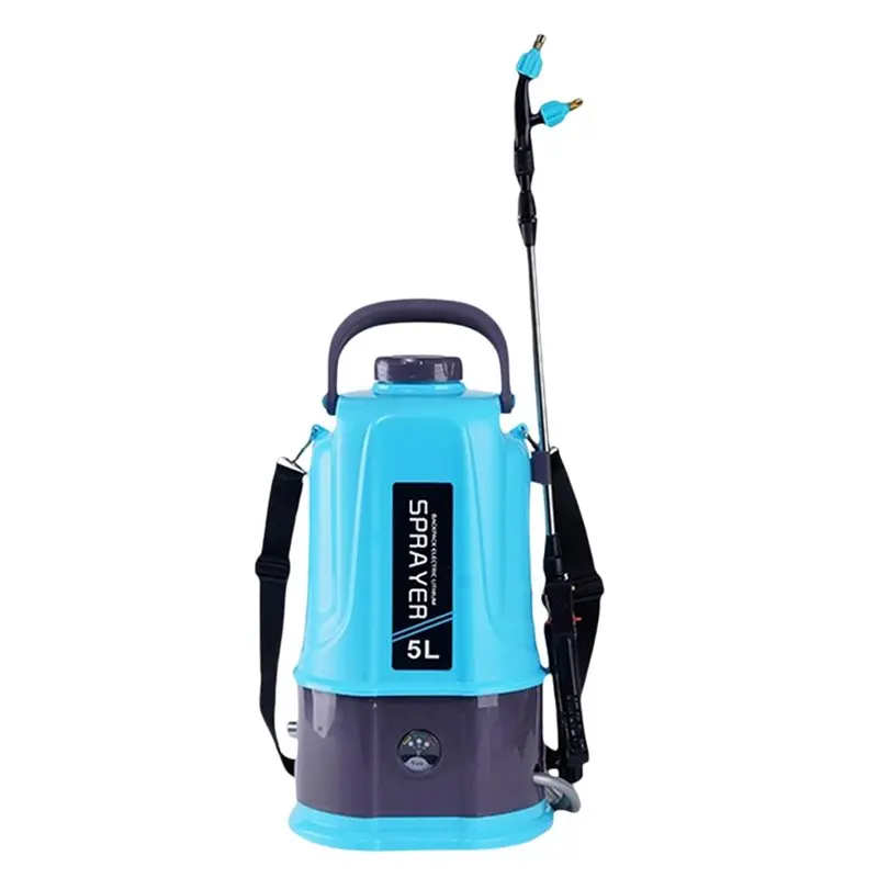 5L Battery Powered Sprayer Rechargeable Electric Sprayer With 5 Mist Nozzles Garden Sprayer For Yard Lawn And Garden