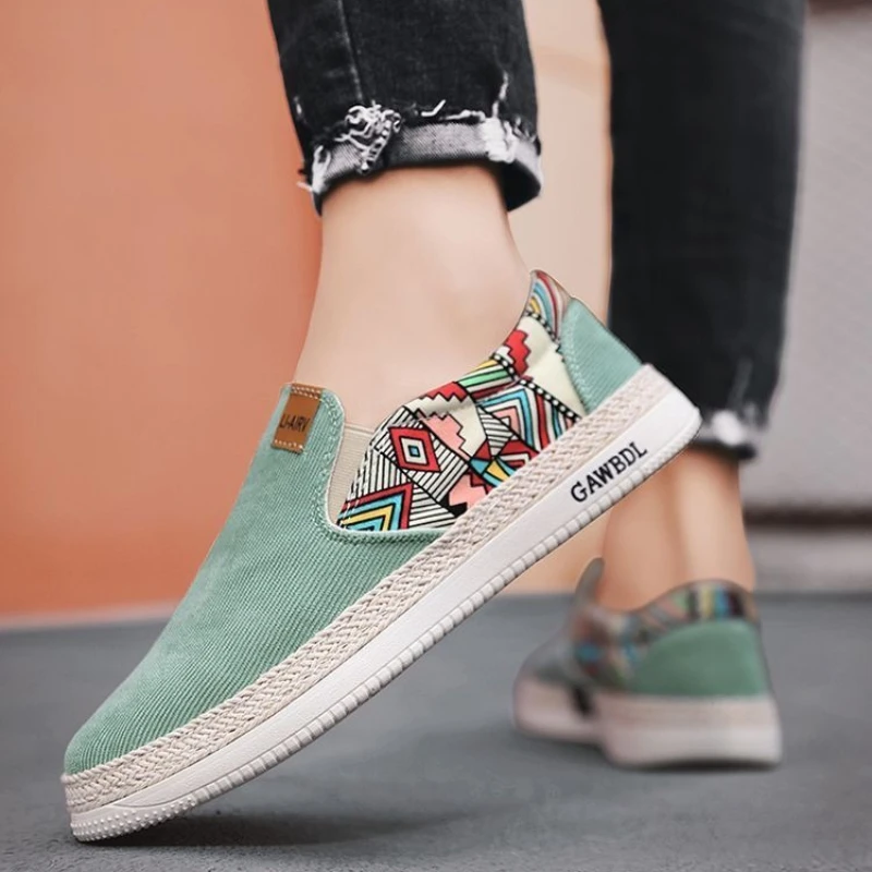 

Men's Shoes2026Spring and Autumn New Sneaker and Leisure Canvas Shoes Men's Style Thousand Layer Sole Fashionable One Foot Shoes