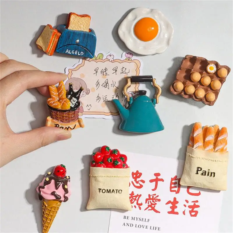 Magnetic Attachment Unique Design Wide Application Creative Realistic Food Toy Exquisite Top Rated Nordic Ins Fridge Sticker