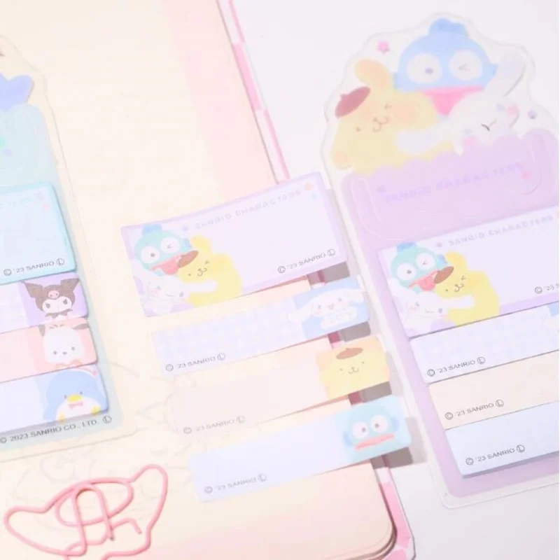 Kuromi Hangyodon Memo Pad Sanrio Cinnamoroll Sticky Notes Stationery Label Notepad Planner Sticker Post School Supplies