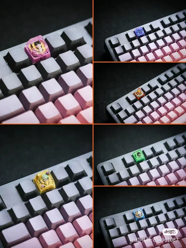 Valorant Theme Keycap Custom 3d Resin Mechanical Keyboard Point Keycaps Skye    Yoru Gekko Raze CHAMBER Jett Reyna Sage Phoenix