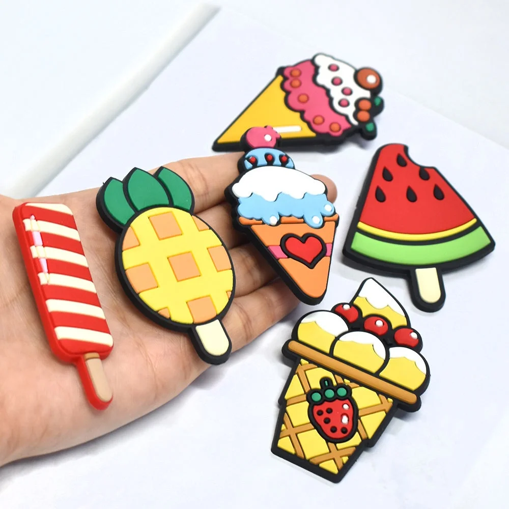 Fridge Magnet Customizable Cartoon Dessert Fruit PVC Refrigerator Magnets Personalized Logo Kitchen Decor Souvenir - Detail 1