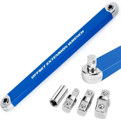 Professional Zero Offset Extension Wrench Tight Space Extension Tool Auto Repair Home Tool Set Demolition Tool