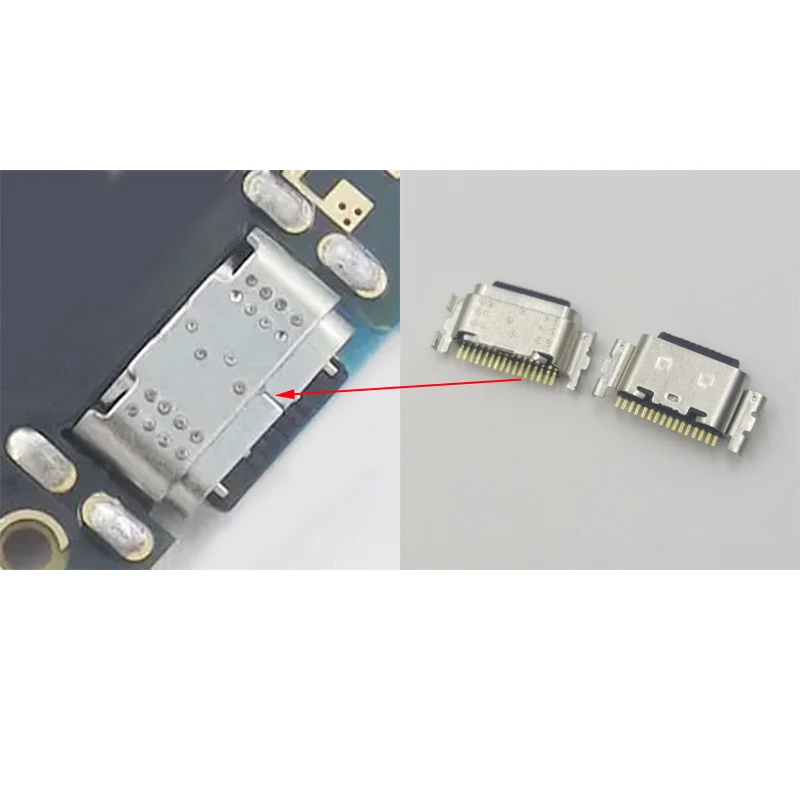 2-50Pcs Charging Connector Plug Type C Port Contact Jack USB Charger Dock For HOTWAV T7S T7 Pro T7Pro Cubot KingKong Star