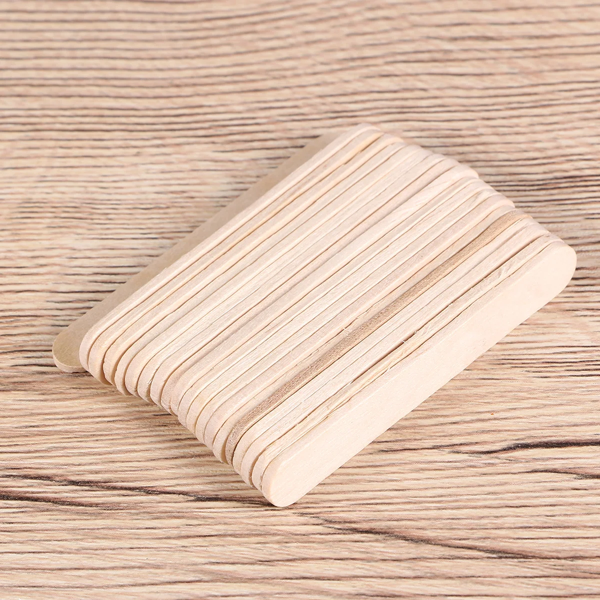 65x1x2cm 50Pcs DIY Handmade Wooden Building Model Creative Ice Cream Stick (Log) Wooden Craft Sticks