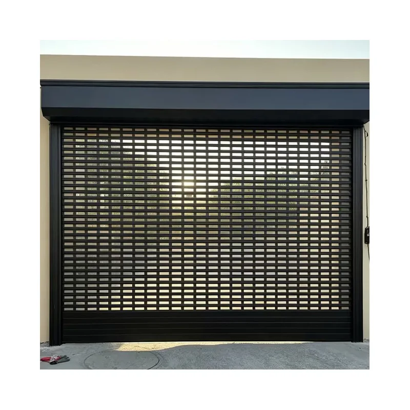 Hollow rolling gate Electric fast rolling shutter door Household door Aluminum alloy rolling gate Anti-theft door Galvanized gar