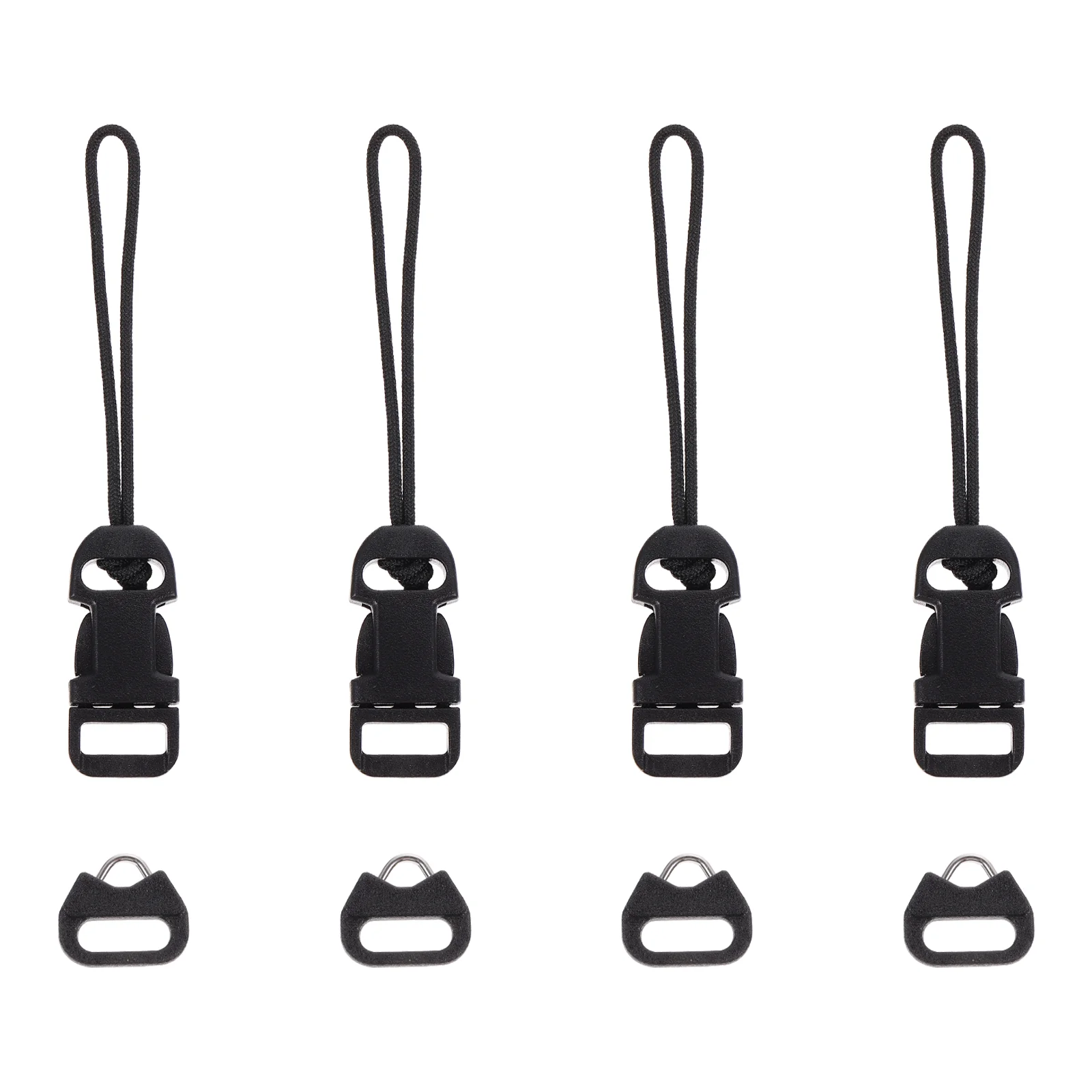 8 Pcs Camera Strap Buckle Quick Release QD Loop Suspenders ABS High Elastic Fine Plastic Accessories Connector Clip Adapter for