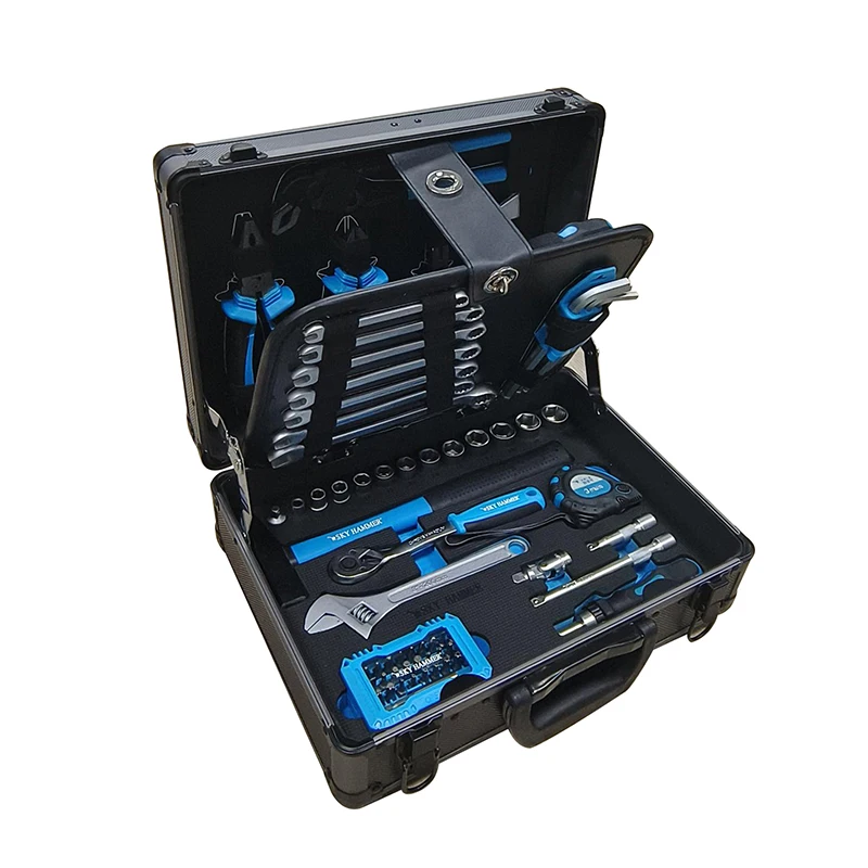 84-Piece Multi-function Tool Set with Toolbox, Suitable for Car Repair and Daily Household Use