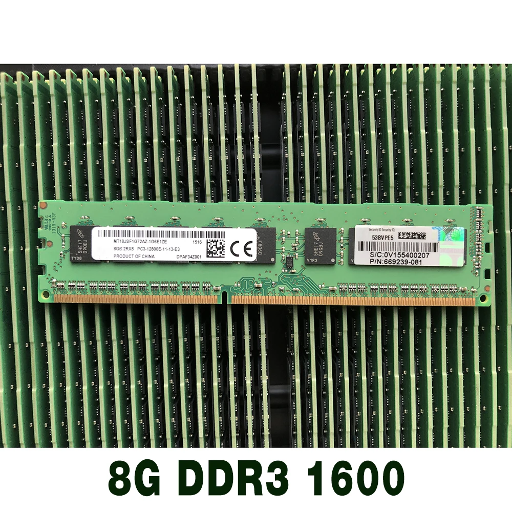 

1 шт. для HP Z220 Z228 Z230 Z400 Z420 8 ГБ 2Rx8 UDIMM ECC Серверная память Быстрая доставка Высокое качество 8G DDR3 1600