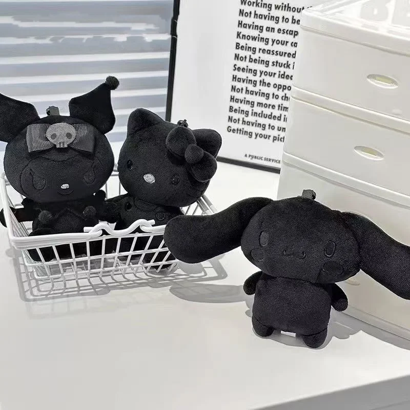 Dark Magic Series Hello Kitty Cinnamoroll Kuromi Super süßer Plüsch-Schlüsselanhänger Cool Girl Exquisites Plüschtier-Studentenpaket zum Aufhängen