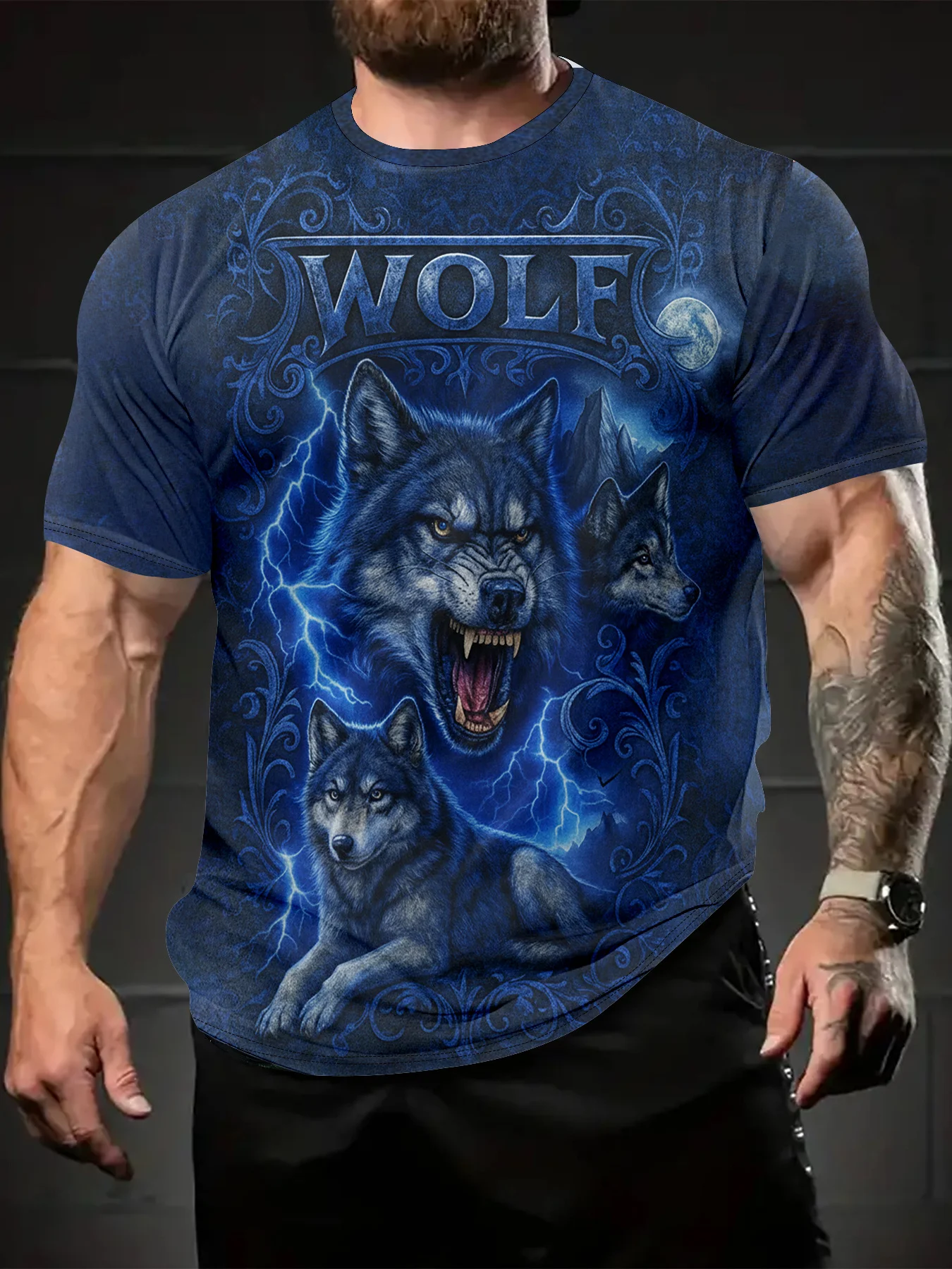 New Anubis Egyptian God Graphic Print Unisex Crew Neck T‑Shirt Casual Loose Fit Short Sleeve Top for Daily Wear Streetwear Party