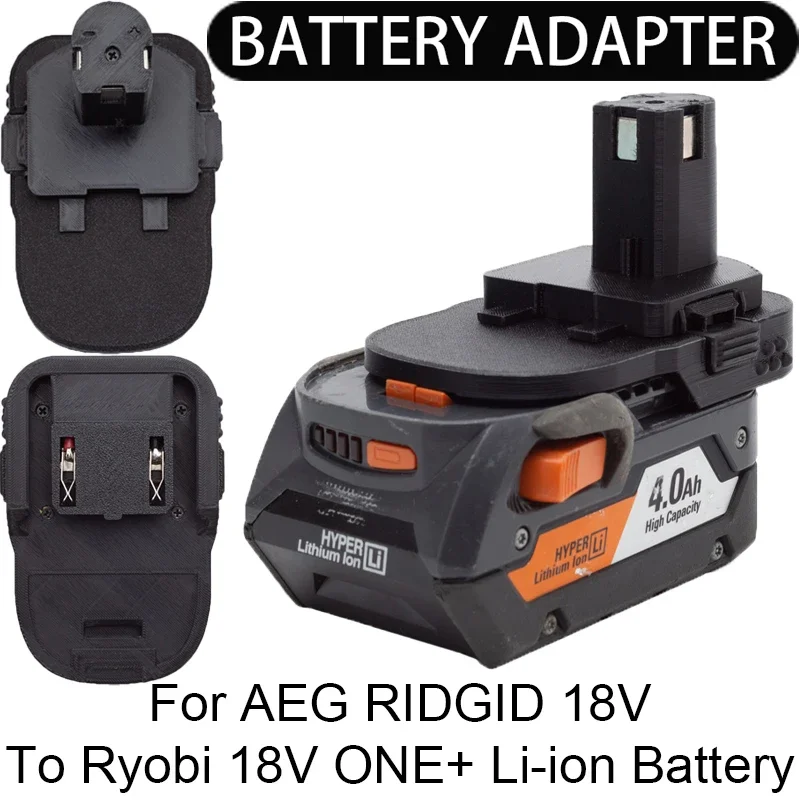 Adaptateur de batterie pour outil Li-ion Ryobi 18V, convertisseur de batterie Li-ion 18V AEG RIDGID, accessoires pour outils électriques