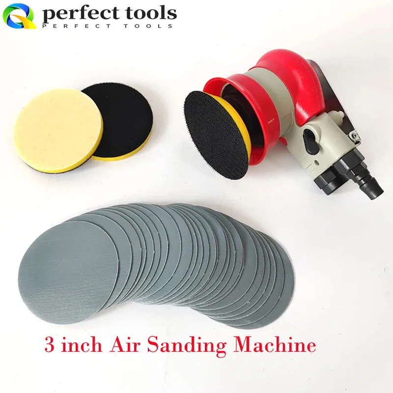 Mini Pneumatic Angle Sander Grinding Mach Polishing Machine 3 inch Air Sanding Angle Tools for Car Polisher