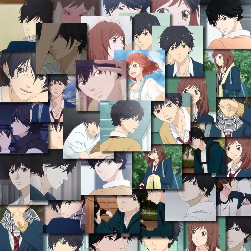 Blue Spring Ride Sticker Anime Waterproof Sticker 63 Piece Student Stationery Waterproof Children Supplies Mabuchi Kou