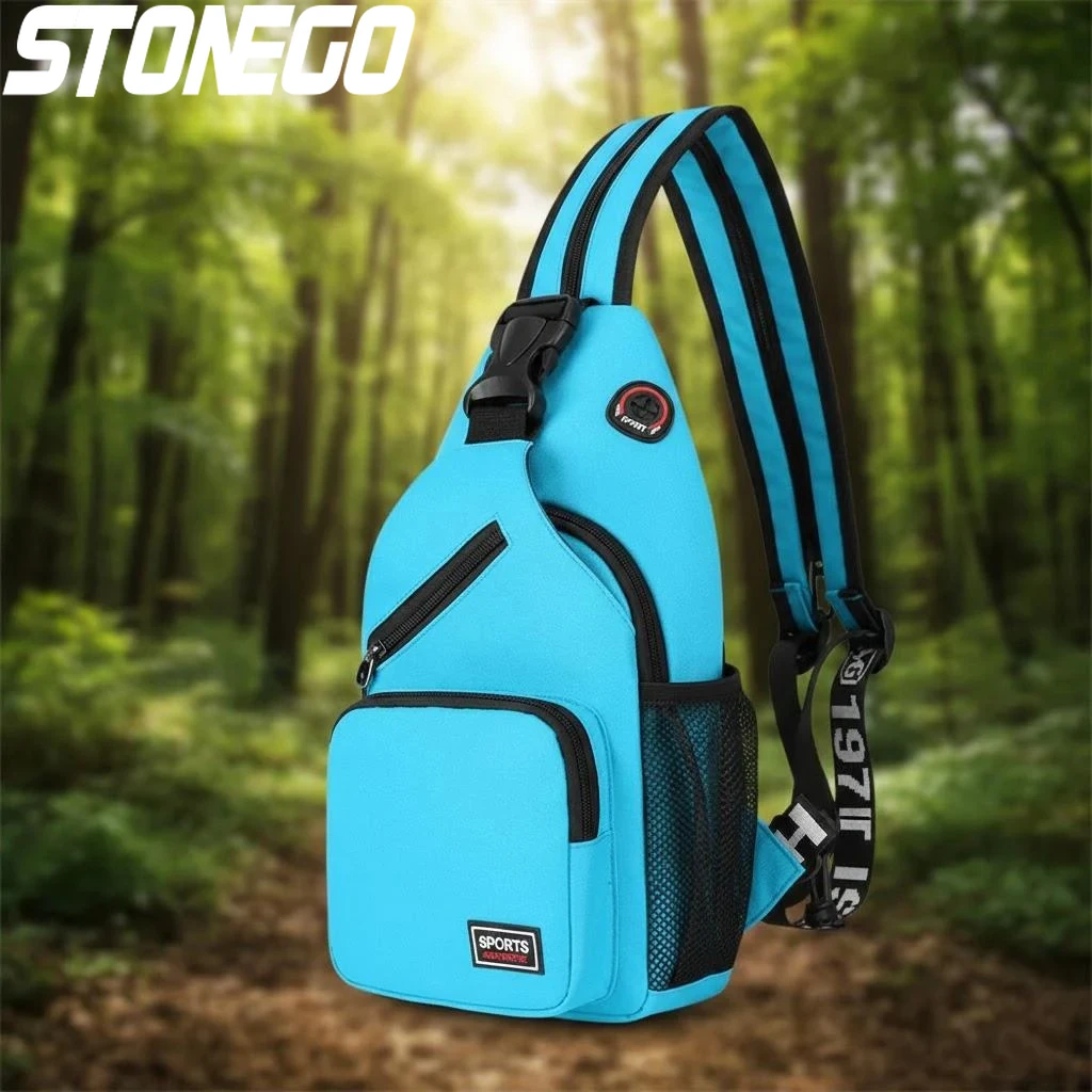 

Мужской и женский дорожный рюкзак с отверстием для наушников, сумка через плечо, многофункциональная нагрудная сумка для ежедневного использования, походов на открытом воздухе