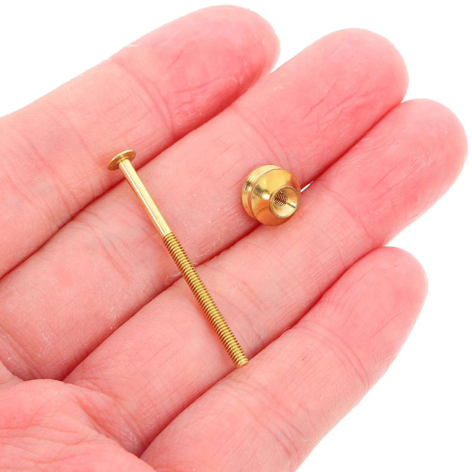 

Teapot Accessories 10 Sets Copper Brass Furniture Screw Nut Knob Self Tapping Nuts Pure Secure House Kitchen Bar