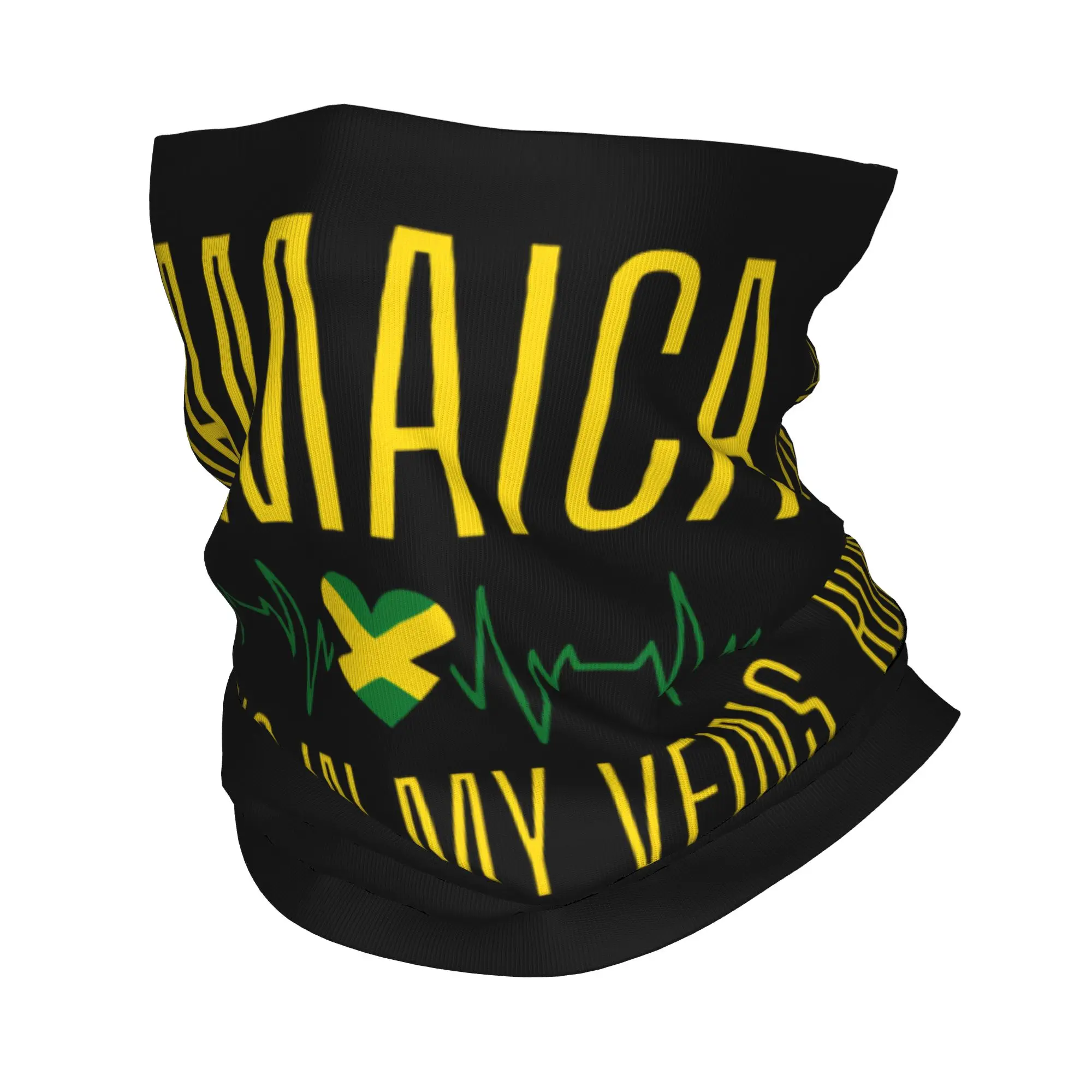 Men Jamaican Bandana Accessories Neck Cover Printed Mask Scarf Warm Hair Band Wrist Wraps For Outdoor Sports Washable