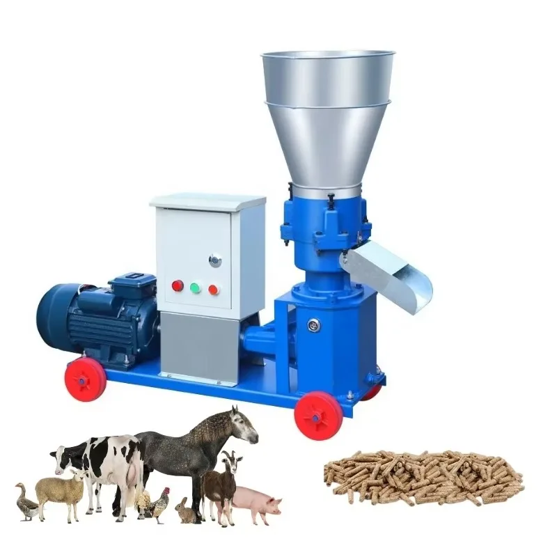 

Household Small Feed Pellet Machine 220V Corn Straw Animal Poultry Pig Cattle Sheep Manufacturing Equipment Tool