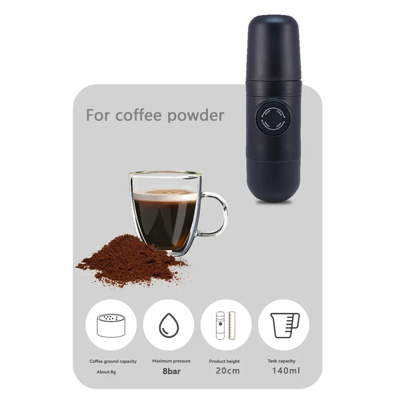 

ZZ-Handheld Espresso Machine Outdoor Camping Manual Coffee Machine For Coffee Powder