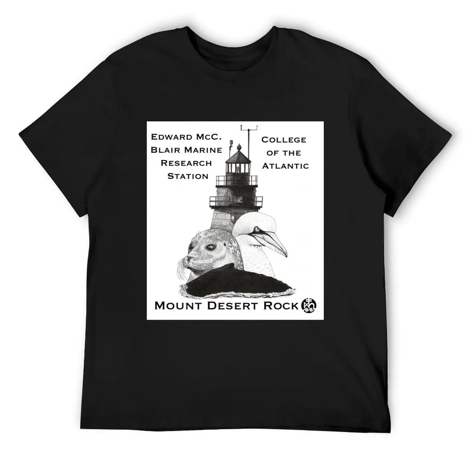 

Mount Desert Rock T-Shirt plus sizes aesthetic clothes heavyweight t shirts for men