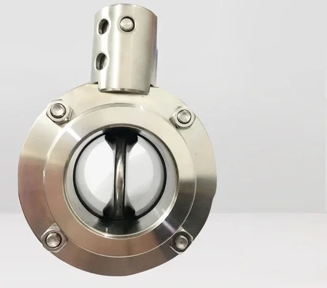 KF vacuum butterfly valve high temperature 304 quick loading butterfly valve KF 25 KF40 KF50
