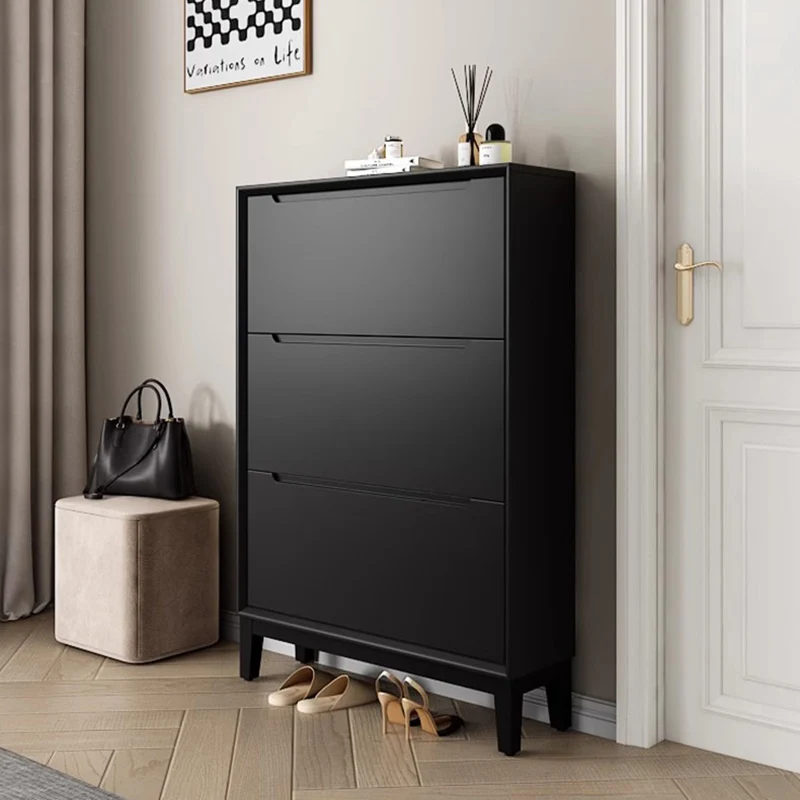 Designer Vertical Muebles Hotel Furniture Wooden Shelves Shoe Cabinet Storage Organizer Mobile Display Shoe Shelf Show Bedroom