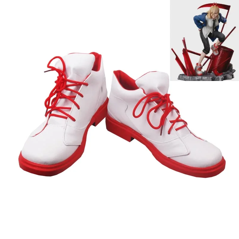 أنيمي بالمنشار رجل السلطة تأثيري أحذية أحذية هالوين كرنفال الدعائم مخصص