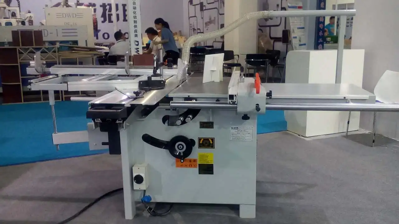 Woodworking panel 45 degree 90 degree sliding table circular cutting off board mobile worktable saw machine for sale