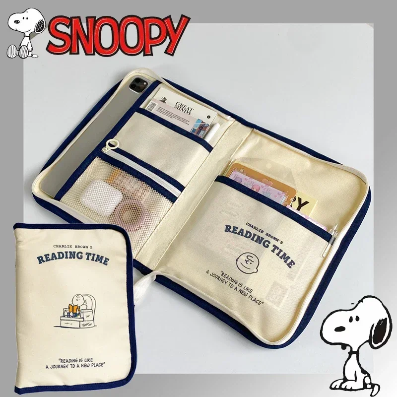 Shockproof Handbag Snoopy Cover For Ipad 10th Air 4/5 Pro 11 12.9 Tablet Protective Case 13in Laptop Bag Storage Pouch Sleeve